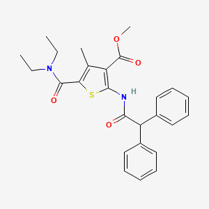 methyl 5-[(diethylamino)carbonyl]-2-[(diphenylacetyl)amino]-4-methyl-3-thiophenecarboxylate