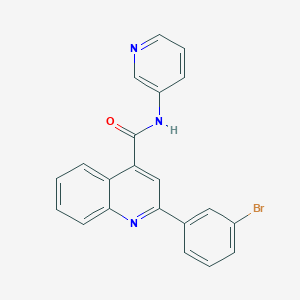 molecular formula C21H14BrN3O B3618782 2-(3-bromophenyl)-N-3-pyridinyl-4-quinolinecarboxamide 