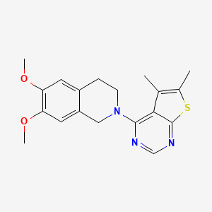 2-(5,6-dimethylthieno[2,3-d]pyrimidin-4-yl)-6,7-dimethoxy-1,2,3,4-tetrahydroisoquinoline