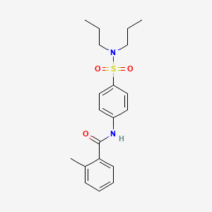 N-{4-[(dipropylamino)sulfonyl]phenyl}-2-methylbenzamide