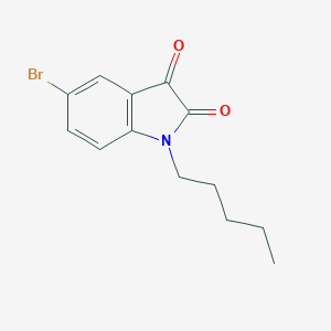 molecular formula C13H14BrNO2 B361883 5-Bromo-1-pentylindole-2,3-dione CAS No. 617697-70-8