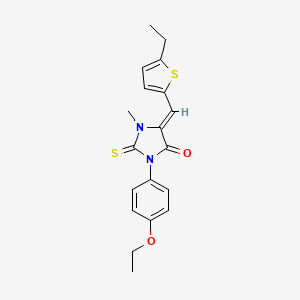 3-(4-ethoxyphenyl)-5-[(5-ethyl-2-thienyl)methylene]-1-methyl-2-thioxo-4-imidazolidinone