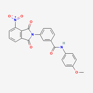 N-(4-methoxyphenyl)-3-(4-nitro-1,3-dioxo-1,3-dihydro-2H-isoindol-2-yl)benzamide