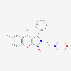 molecular formula C24H24N2O4 B361888 7-Methyl-2-(2-morpholinoethyl)-1-phenyl-1,2-dihydrochromeno[2,3-c]pyrrole-3,9-dione CAS No. 634574-08-6