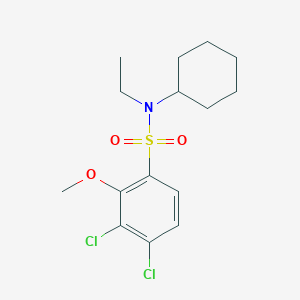 3,4-dichloro-N-cyclohexyl-N-ethyl-2-methoxybenzenesulfonamide