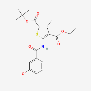 2-tert-butyl 4-ethyl 5-[(3-methoxybenzoyl)amino]-3-methyl-2,4-thiophenedicarboxylate