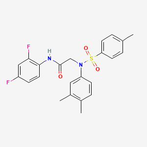 N~1~-(2,4-difluorophenyl)-N~2~-(3,4-dimethylphenyl)-N~2~-[(4-methylphenyl)sulfonyl]glycinamide