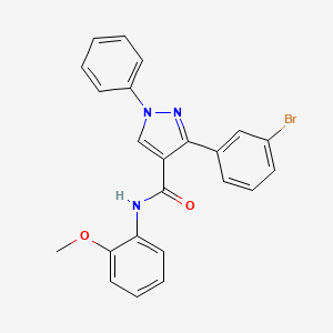 3-(3-bromophenyl)-N-(2-methoxyphenyl)-1-phenyl-1H-pyrazole-4-carboxamide