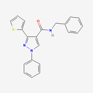 N-benzyl-1-phenyl-3-(2-thienyl)-1H-pyrazole-4-carboxamide