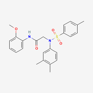 N~2~-(3,4-dimethylphenyl)-N~1~-(2-methoxyphenyl)-N~2~-[(4-methylphenyl)sulfonyl]glycinamide