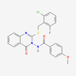 N-[2-[(2-chloro-6-fluorobenzyl)thio]-4-oxo-3(4H)-quinazolinyl]-4-methoxybenzamide