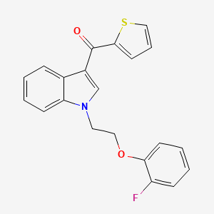 {1-[2-(2-fluorophenoxy)ethyl]-1H-indol-3-yl}(2-thienyl)methanone