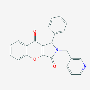 molecular formula C23H16N2O3 B361905 1-Phenyl-2-(3-pyridinylmethyl)-1,2-dihydrochromeno[2,3-c]pyrrole-3,9-dione CAS No. 874462-95-0