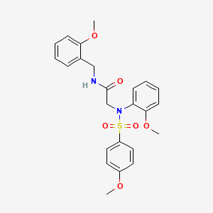 N~1~-(2-methoxybenzyl)-N~2~-(2-methoxyphenyl)-N~2~-[(4-methoxyphenyl)sulfonyl]glycinamide