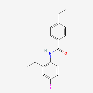 4-ethyl-N-(2-ethyl-4-iodophenyl)benzamide