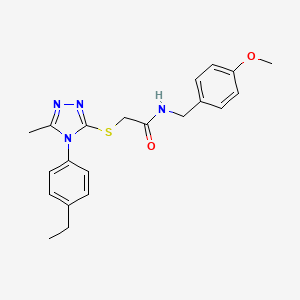 2-{[4-(4-ethylphenyl)-5-methyl-4H-1,2,4-triazol-3-yl]thio}-N-(4-methoxybenzyl)acetamide