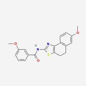 molecular formula C20H18N2O3S B3619148 3-methoxy-N-(7-methoxy-4,5-dihydronaphtho[1,2-d][1,3]thiazol-2-yl)benzamide 