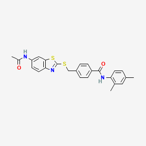 4-({[6-(acetylamino)-1,3-benzothiazol-2-yl]thio}methyl)-N-(2,4-dimethylphenyl)benzamide