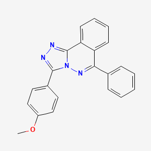 molecular formula C22H16N4O B3619191 3-(4-methoxyphenyl)-6-phenyl[1,2,4]triazolo[3,4-a]phthalazine 