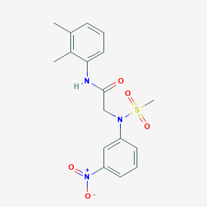 N~1~-(2,3-dimethylphenyl)-N~2~-(methylsulfonyl)-N~2~-(3-nitrophenyl)glycinamide