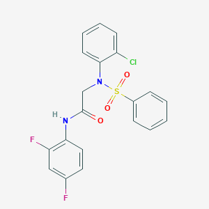 N~2~-(2-chlorophenyl)-N~1~-(2,4-difluorophenyl)-N~2~-(phenylsulfonyl)glycinamide