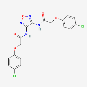 N,N'-1,2,5-oxadiazole-3,4-diylbis[2-(4-chlorophenoxy)acetamide]