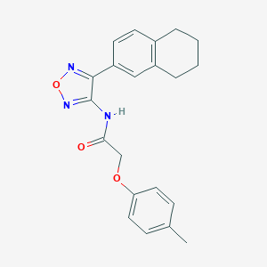 2-(4-methylphenoxy)-N-[4-(5,6,7,8-tetrahydro-2-naphthalenyl)-1,2,5-oxadiazol-3-yl]acetamide