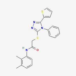 N-(2,3-dimethylphenyl)-2-{[4-phenyl-5-(2-thienyl)-4H-1,2,4-triazol-3-yl]thio}acetamide