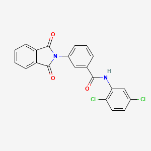 molecular formula C21H12Cl2N2O3 B3619313 N-(2,5-dichlorophenyl)-3-(1,3-dioxo-1,3-dihydro-2H-isoindol-2-yl)benzamide 