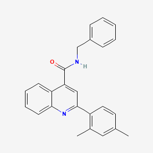 N-benzyl-2-(2,4-dimethylphenyl)-4-quinolinecarboxamide