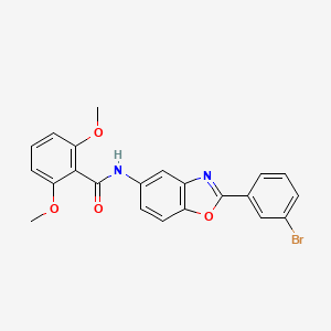 N-[2-(3-bromophenyl)-1,3-benzoxazol-5-yl]-2,6-dimethoxybenzamide