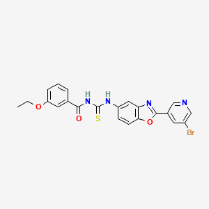 N-({[2-(5-bromo-3-pyridinyl)-1,3-benzoxazol-5-yl]amino}carbonothioyl)-3-ethoxybenzamide