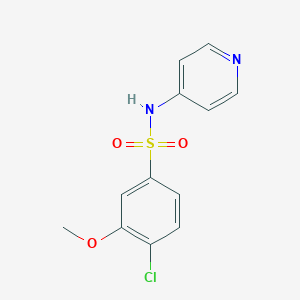 molecular formula C12H11ClN2O3S B361949 4-chloro-3-methoxy-N-(4-pyridinyl)benzenesulfonamide CAS No. 879051-11-3