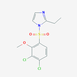 molecular formula C12H12Cl2N2O3S B361951 3,4-Dichloro-1-[(2-ethylimidazolyl)sulfonyl]-2-methoxybenzene CAS No. 898644-94-5