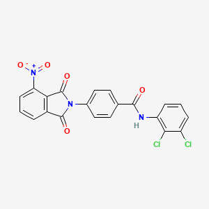 molecular formula C21H11Cl2N3O5 B3619653 N-(2,3-dichlorophenyl)-4-(4-nitro-1,3-dioxoisoindol-2-yl)benzamide 