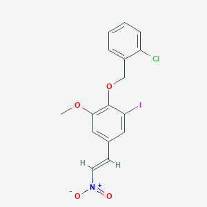 2-[(2-chlorobenzyl)oxy]-1-iodo-3-methoxy-5-(2-nitrovinyl)benzene