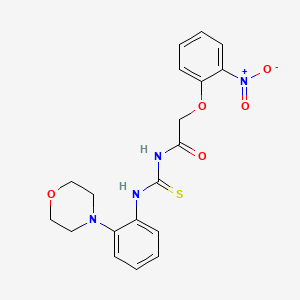 N-({[2-(4-morpholinyl)phenyl]amino}carbonothioyl)-2-(2-nitrophenoxy)acetamide