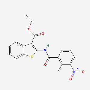 ETHYL 2-(2-METHYL-3-NITROBENZAMIDO)-1-BENZOTHIOPHENE-3-CARBOXYLATE