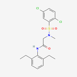 N~2~-[(2,5-dichlorophenyl)sulfonyl]-N-(2,6-diethylphenyl)-N~2~-methylglycinamide