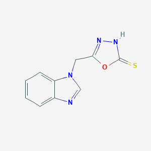 5-(1H-benzimidazol-1-ylmethyl)-1,3,4-oxadiazole-2-thiol
