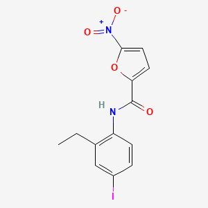 N-(2-ethyl-4-iodophenyl)-5-nitrofuran-2-carboxamide