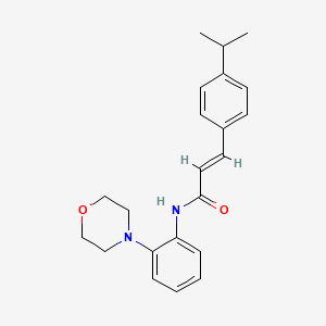 (2E)-N-[2-(morpholin-4-yl)phenyl]-3-[4-(propan-2-yl)phenyl]prop-2-enamide