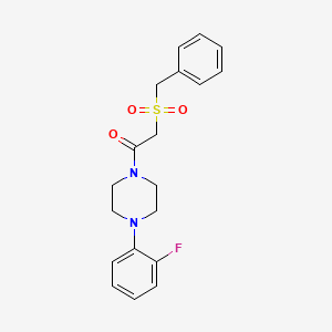 molecular formula C19H21FN2O3S B3619884 2-(benzylsulfonyl)-1-[4-(2-fluorophenyl)piperazin-1-yl]ethanone CAS No. 701227-10-3