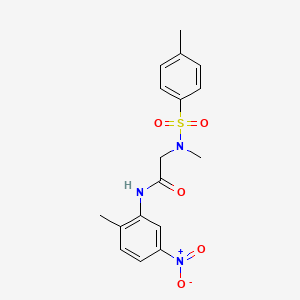 2-[methyl-(4-methylphenyl)sulfonylamino]-N-(2-methyl-5-nitrophenyl)acetamide