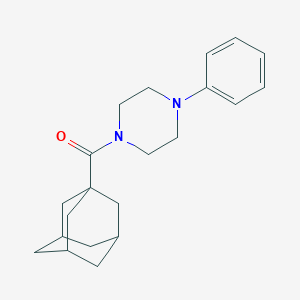 molecular formula C21H28N2O B362002 Adamantan-1-yl-(4-phenyl-piperazin-1-yl)-methanone CAS No. 313962-96-8