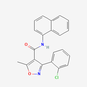 3-(2-chlorophenyl)-5-methyl-N-(naphthalen-1-yl)-1,2-oxazole-4-carboxamide