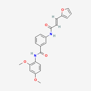 N-(2,4-dimethoxyphenyl)-3-{[3-(2-furyl)acryloyl]amino}benzamide