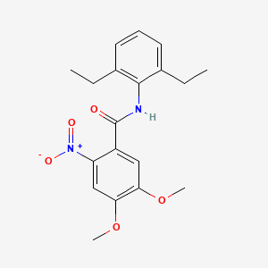 N-(2,6-diethylphenyl)-4,5-dimethoxy-2-nitrobenzamide