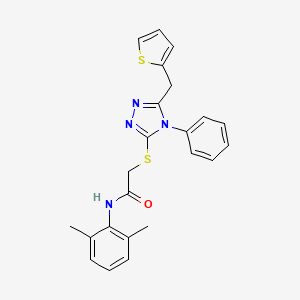 N-(2,6-dimethylphenyl)-2-{[4-phenyl-5-(2-thienylmethyl)-4H-1,2,4-triazol-3-yl]thio}acetamide