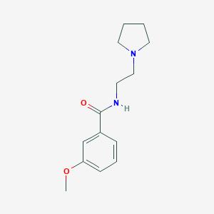 3-methoxy-N-(2-pyrrolidin-1-ylethyl)benzamide